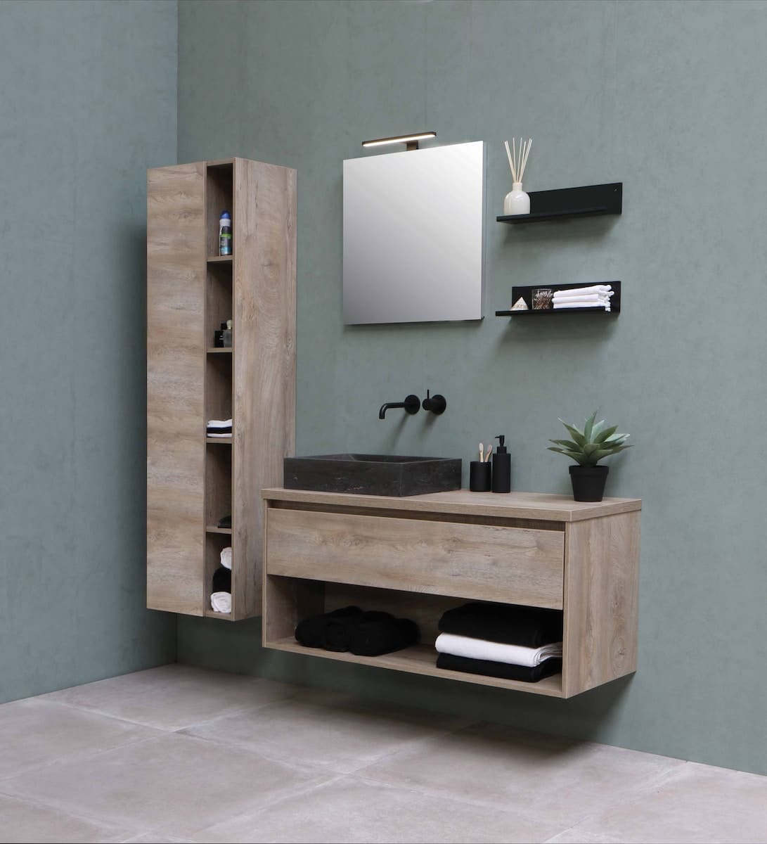 rangements pour salle de bain