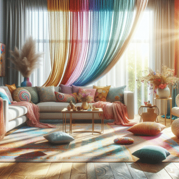 Décorer avec des textiles : rideaux, tapis et coussins