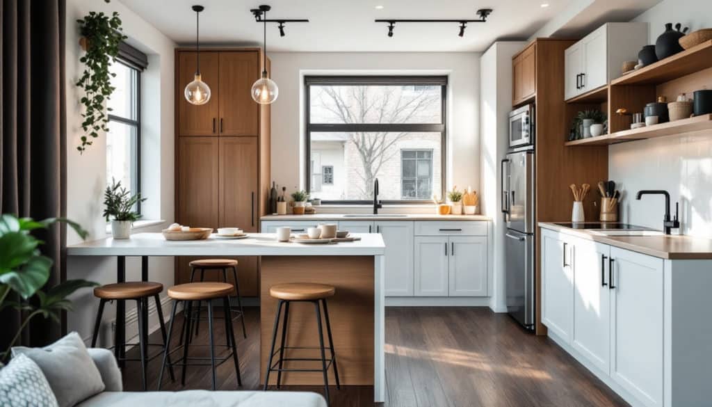 découvrez des conseils pratiques pour aménager une cuisine fonctionnelle dans un studio. optimisez l'espace, choisissez des rangements malins et harmonisez le style pour créer une cuisine agréable et pratique, même dans les petits espaces.