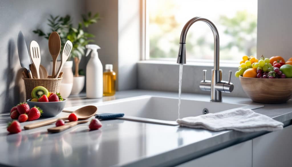 découvrez des astuces pratiques pour simplifier le nettoyage de votre cuisine. apprenez des techniques efficaces et des conseils simples qui vous aideront à garder votre espace culinaire propre et ordonné en un rien de temps.