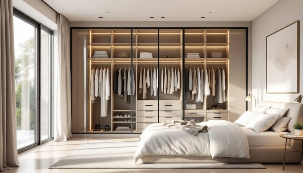 découvrez comment harmoniser votre chambre avec un dressing ouvert grâce à nos conseils pratiques et idées déco. optimisez l'espace tout en ajoutant une touche de style et de fonctionnalité à votre intérieur.
