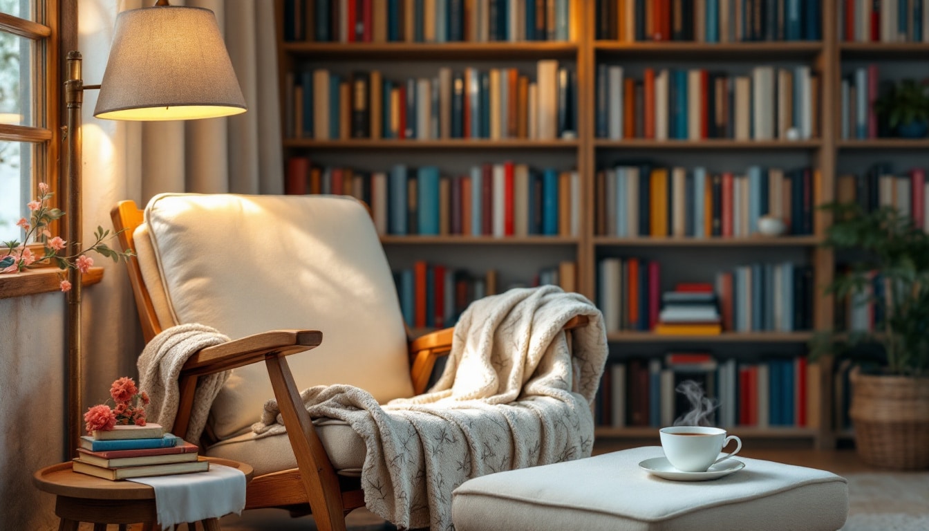 découvrez des astuces pratiques pour créer un coin lecture chaleureux et accueillant chez vous. apprenez à choisir les bons meubles, la lumière adéquate et les accessoires pour transformer un espace en un véritable havre de paix pour vos moments de lecture.