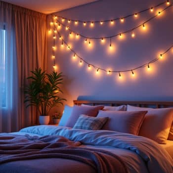 Comment utiliser des guirlandes lumineuses pour décorer votre chambre ?