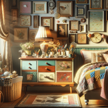 Créer une chambre vintage avec des trouvailles de brocante