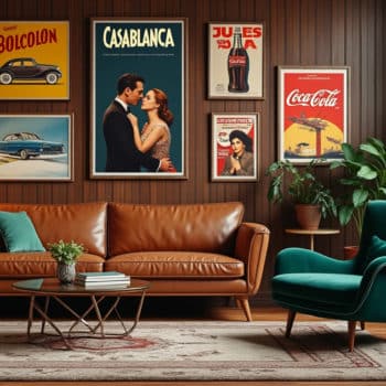 Créer une déco rétro avec des affiches vintage