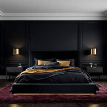 Inspiration pour des chambres aux tons sombres et élégants
