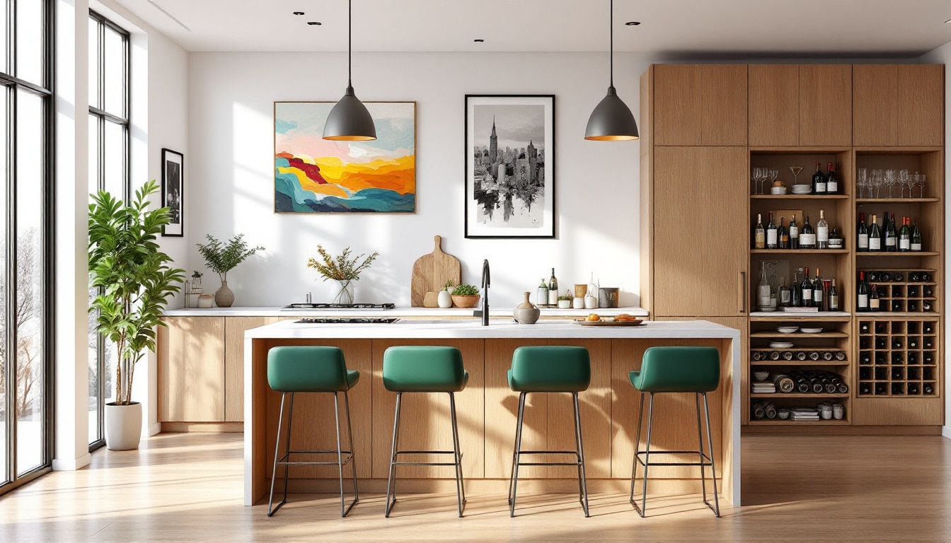 Cuisine avec style : comment intégrer un bar chez soi