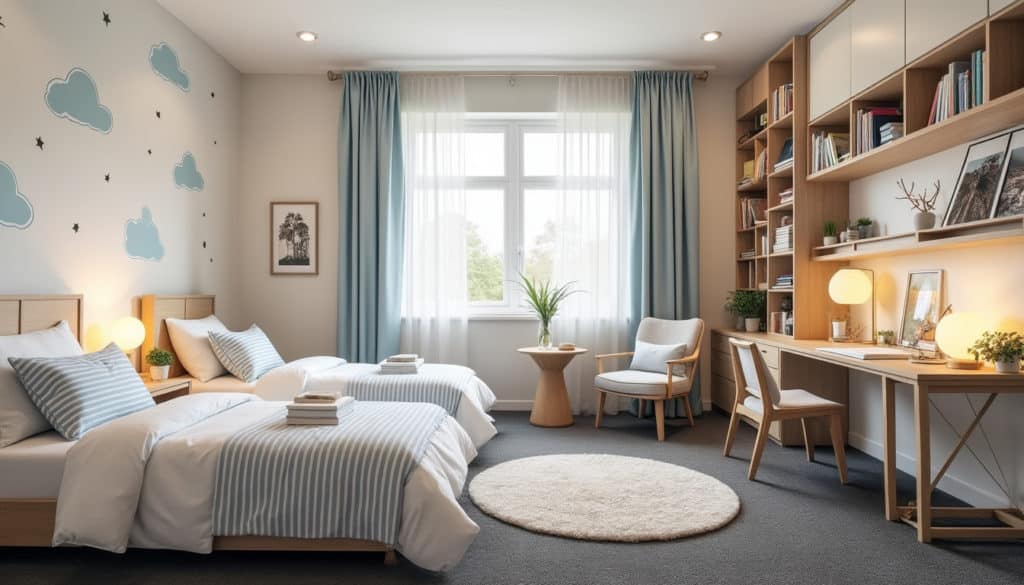 découvrez nos conseils pratiques et inspirants pour aménager une chambre parfaite pour jumeaux ou colocataires. optimisez l'espace, choisissez des lits modulables et créez une atmosphère harmonieuse grâce à des astuces de décoration adaptées à tous les styles.