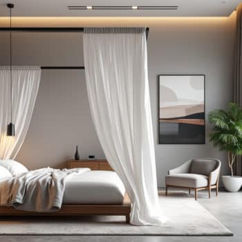 Comment intégrer un lit à baldaquin dans une chambre moderne ?