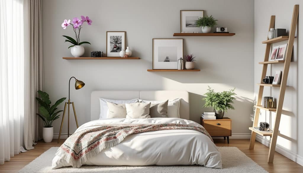 découvrez comment transformer votre chambre en un espace élégant et fonctionnel grâce à des étagères murales. apprenez des astuces pratiques pour choisir, organiser et décorer avec des étagères afin de maximiser l'esthétique et le rangement dans votre chambre.