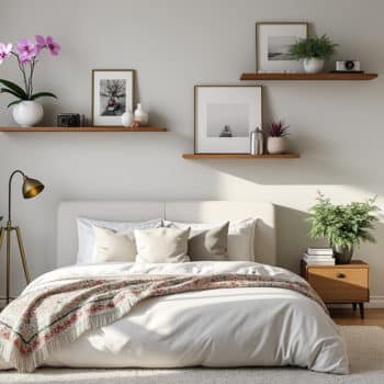 Comment utiliser des étagères murales pour décorer votre chambre ?