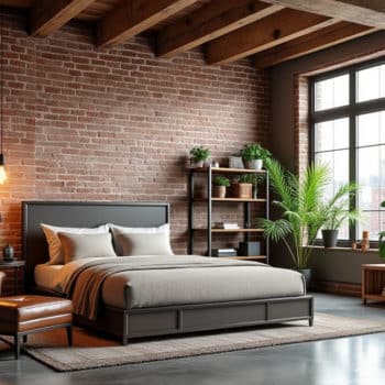 Créer une chambre de style loft industriel