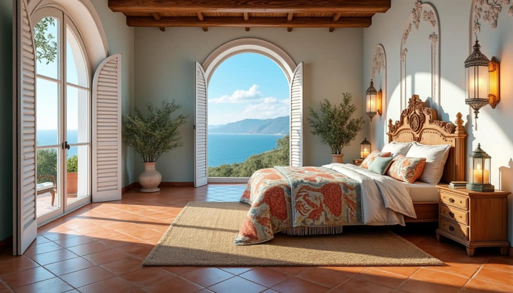 transformez votre espace en un havre de paix avec une chambre de style méditerranéen. découvrez des astuces de décoration, des couleurs apaisantes et des matériaux naturels pour créer une ambiance chaleureuse et accueillante, inspirée par le charme ensoleillé des côtes méditerranéennes.