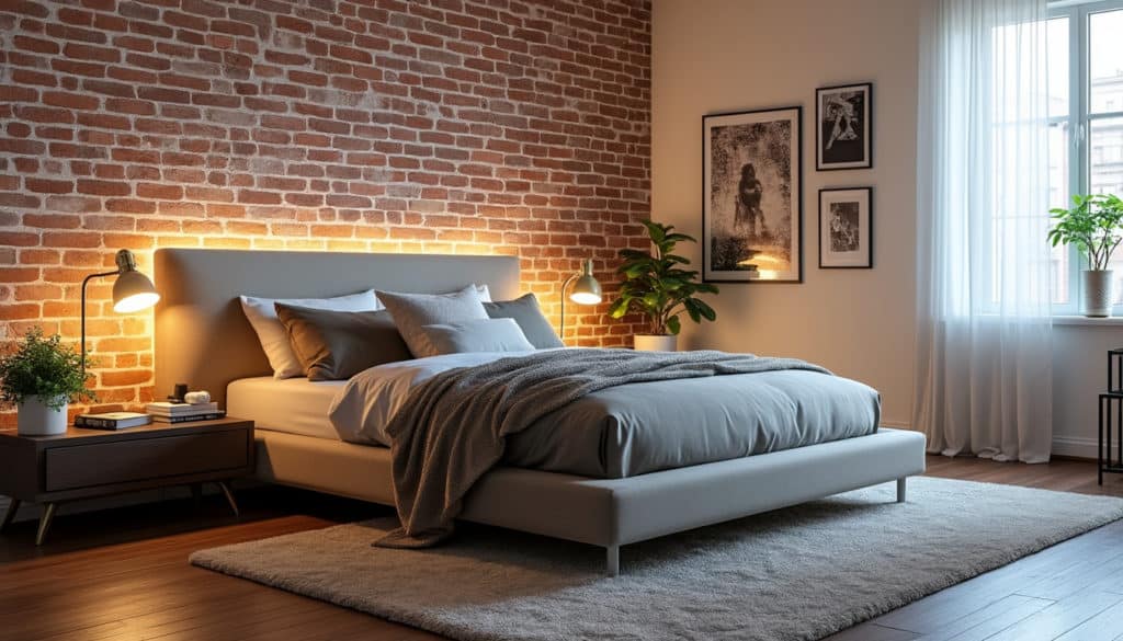 transformez votre chambre en un espace chaleureux et convivial grâce à nos idées déco pour accentuer un mur en briques apparentes. découvrez des astuces tendance pour harmoniser couleurs, meubles et accessoires dans ce cadre unique.