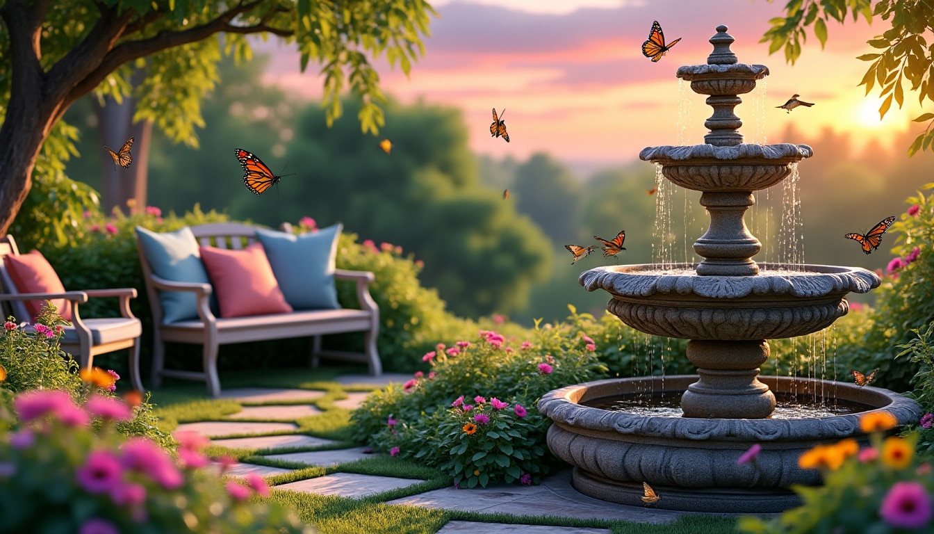 Transformez votre jardin : les bienfaits d'une fontaine extérieure