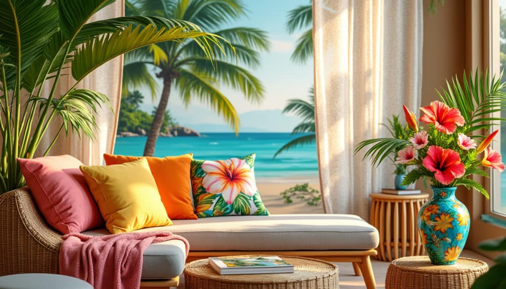 découvrez les objets déco incontournables pour créer une ambiance tropicale dans votre intérieur. plantes exotiques, couleurs vives et accessoires naturels s'allient pour transformer votre espace en un véritable coin de paradis. inspirez-vous de nos conseils pour un décor dépaysant et chaleureux.