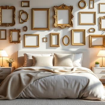 Comment décorer une chambre avec des cadres vides ?