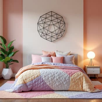 Comment décorer une chambre avec des éléments géométriques ?