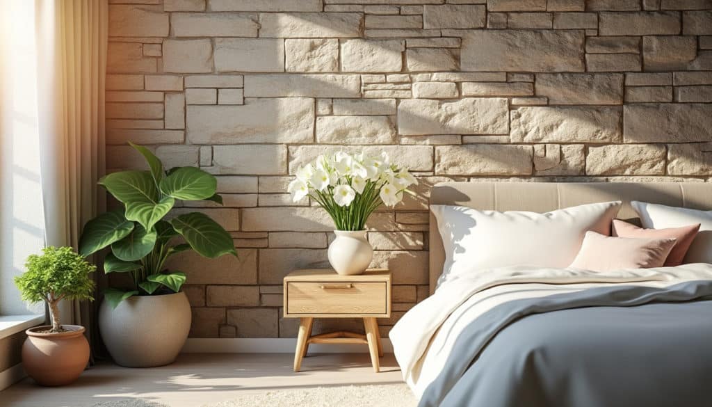 transformez votre chambre en un havre de paix avec un mur en pierre. découvrez comment créer une ambiance zen grâce à des techniques de décoration inspirées de la nature, alliant esthétique et sérénité.