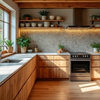 Créer une cuisine écoresponsable avec des matériaux recyclés