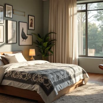 Idées pour une chambre moderne avec des touches de vintage
