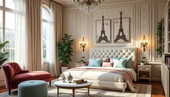 Les indispensables pour une chambre d’inspiration Parisienne