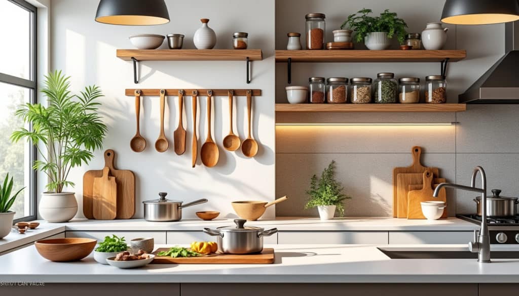 découvrez les meilleures façons d'exposer vos ustensiles de cuisine avec style ! inspirez-vous de nos conseils pour allier praticité et esthétique, afin de transformer votre cuisine en un espace à la fois fonctionnel et accueillant.