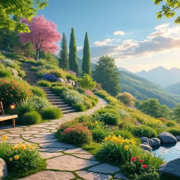 Aménager un jardin en pente : conseils et astuces pratiques