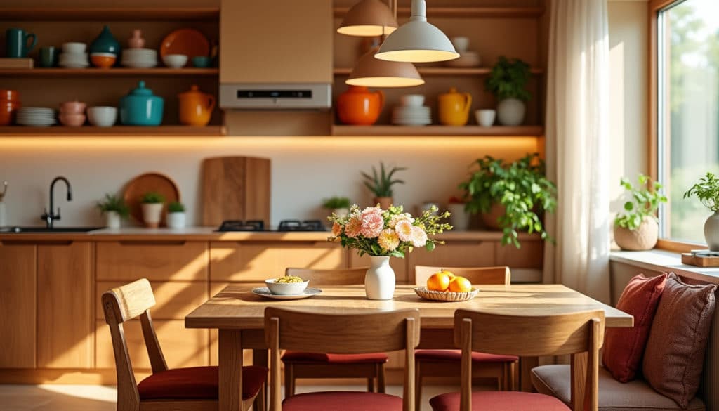transformez votre espace culinaire en un havre de paix. découvrez nos conseils pour créer une cuisine cocooning avec des couleurs chaleureuses qui invitent à la convivialité et à la détente. aménagez un lieu où il fait bon cuisiner et partager des moments en famille.