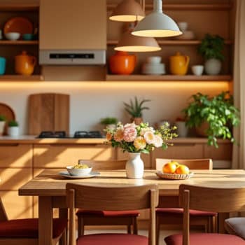Créer une cuisine cocooning avec des couleurs chaudes