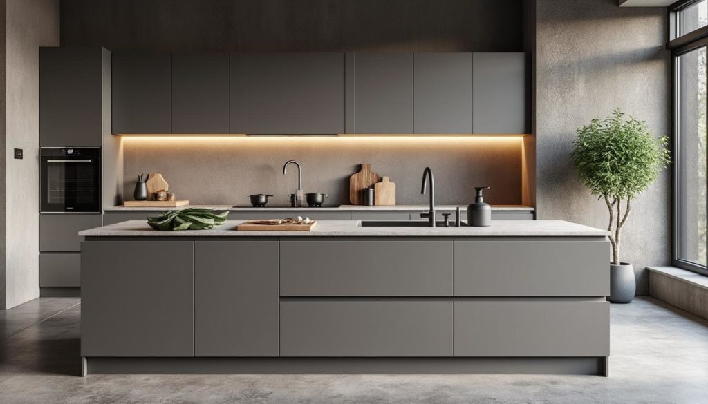 découvrez comment concevoir une cuisine élégante grâce à des finitions mates qui allient style et sophistication. inspirez-vous de nos conseils pour transformer votre espace culinaire en un lieu moderne et raffiné.