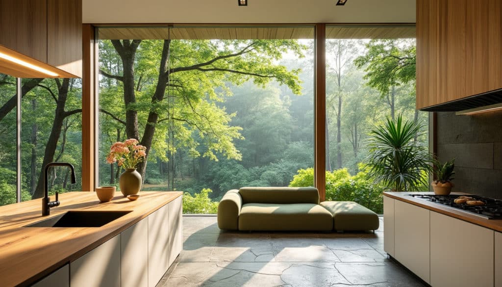découvrez comment concevoir une cuisine qui s'harmonise parfaitement avec la nature. explorez des matériaux écologiques, des couleurs naturelles et des agencements inspirés par l'environnement pour une cuisine conviviale et durable.