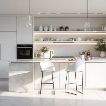 Les cuisines monochromes : idées et inspirations