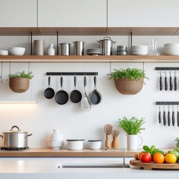 Les meilleures solutions de rangements suspendus pour une cuisine