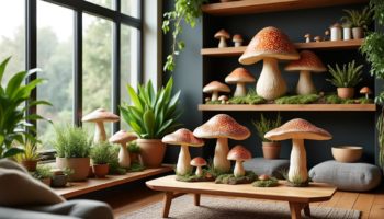 Les champignons décoratifs : une touche naturelle pour votre décoration intérieure