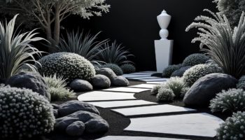 Créer un jardin en noir et blanc : astuces et inspirations