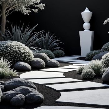 Créer un jardin en noir et blanc : astuces et inspirations